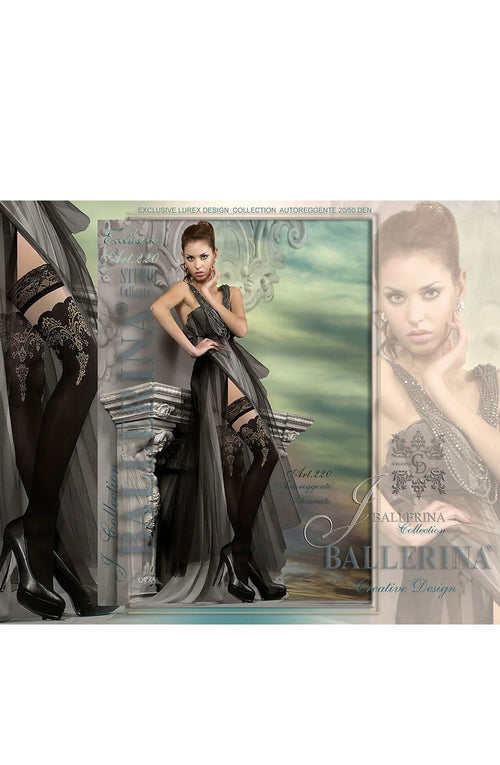 Ballerina 220 Black Hold Ups Stockings product image 2