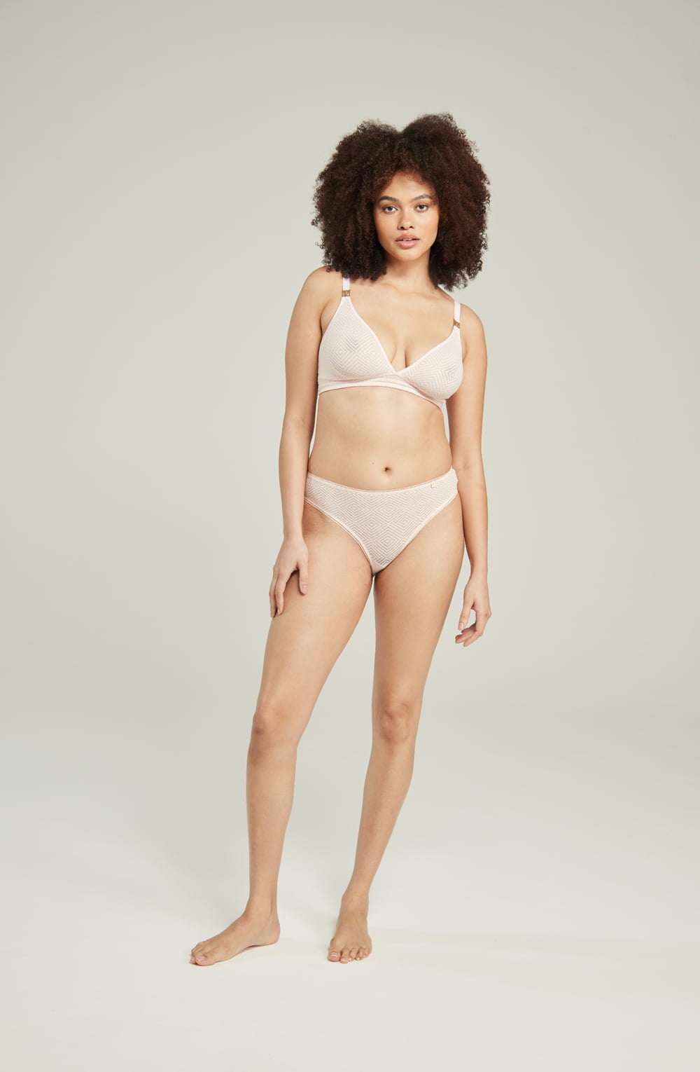 The Sheer Deco High Leg Brief Black - image 7