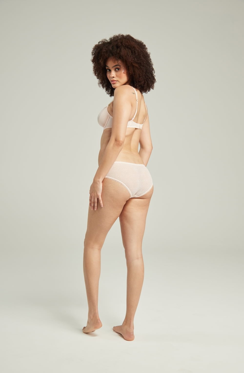 Nudea Sheer Deco Blush Pink Hipster Brief product image 3
