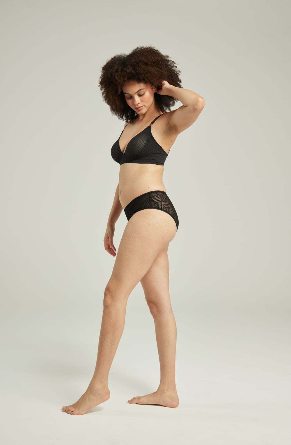 Nudea Sheer Deco Black Hipster Brief product image 4