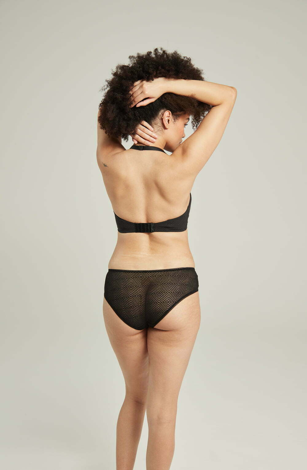 Nudea Sheer Deco Black Hipster Brief product image 2