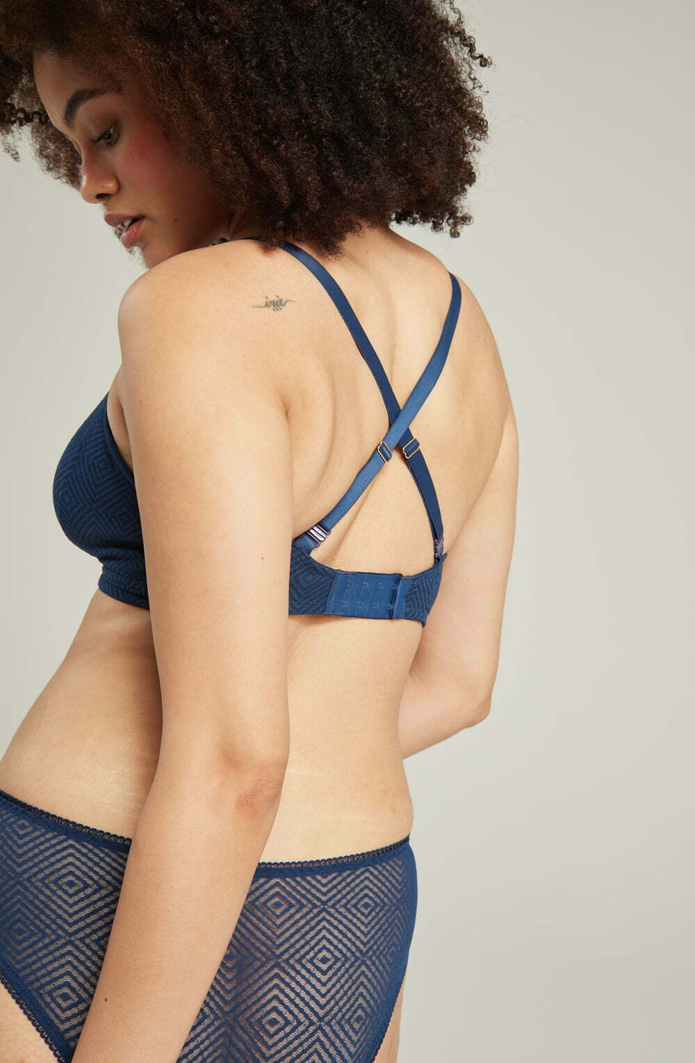 Nudea Sheer Deco Easy Does It Navy Bralette product image 3