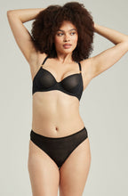 The Sheer Deco High Leg Brief Black - image 1