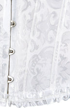 YesX YX887 White Brocade Corset product image 3