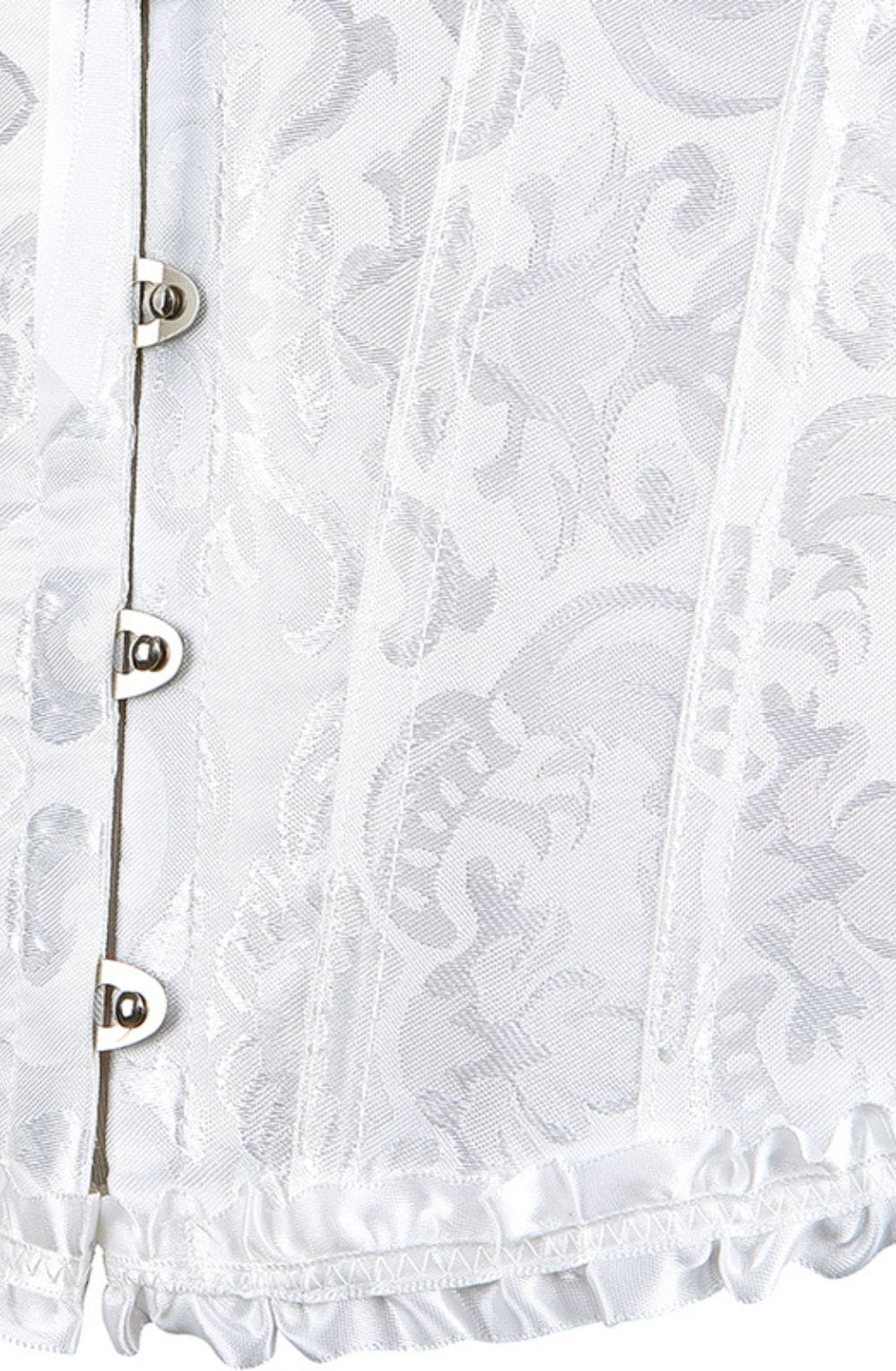 YesX YX887 White Brocade Corset product image 3