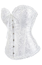YesX YX887 White Brocade Corset product image 2