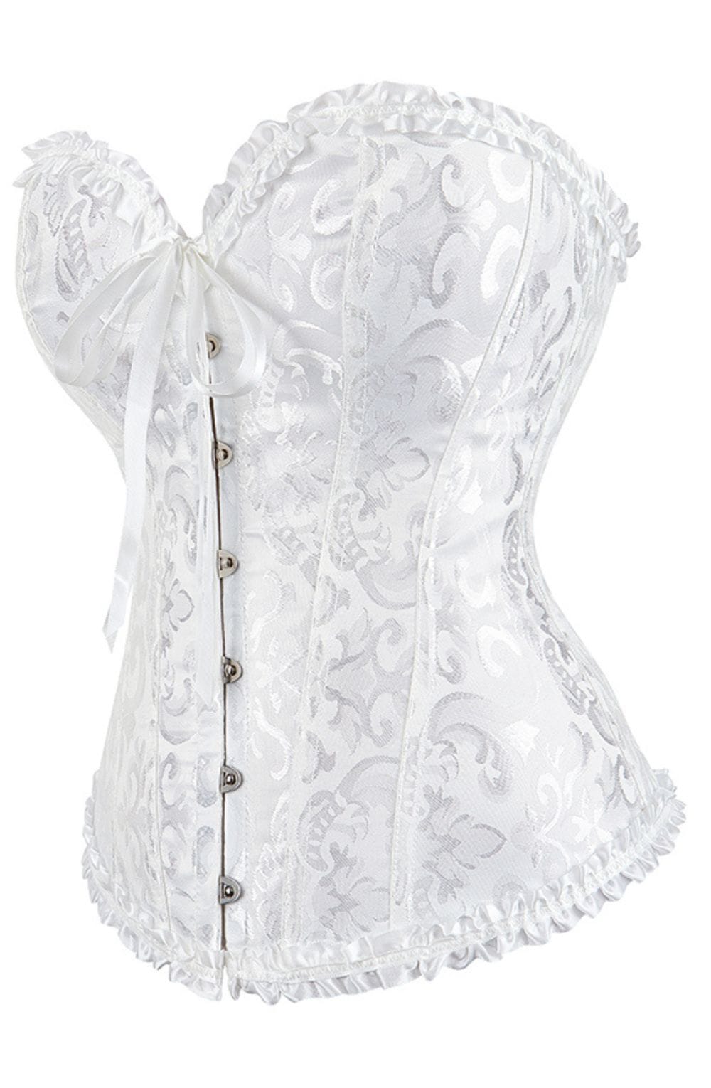 YesX YX887 White Brocade Corset product image 2