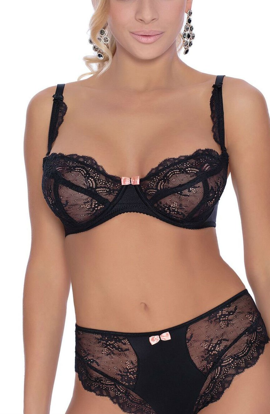 Roza Ambre Soft Cup Bra Black – close-up