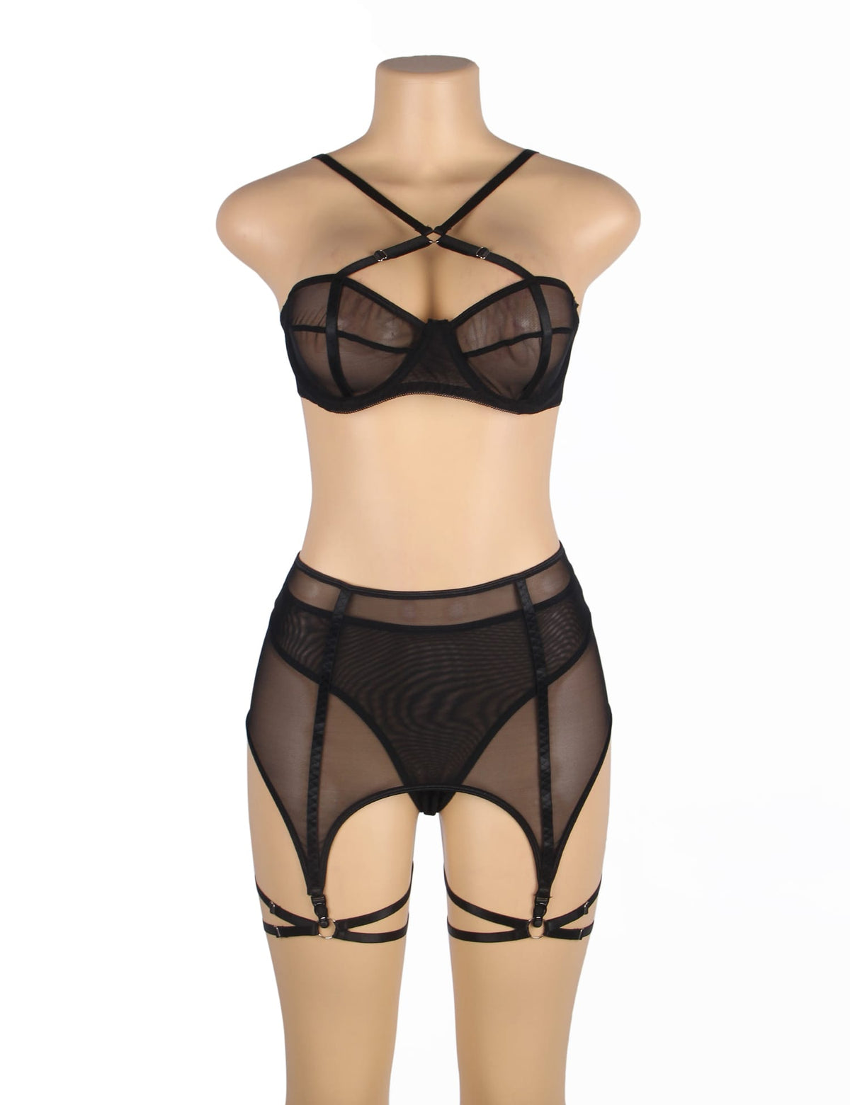 YesX YX868Q Three Piece Bra Set - image 9