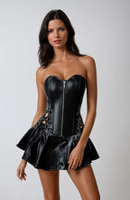 YesX YX897 Faux Leather Corset & Skirt - image 6