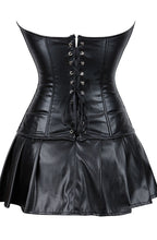 YesX YX897 Faux Leather Corset & Skirt - image 5
