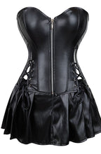 YesX YX897 Faux Leather Corset & Skirt - image 2
